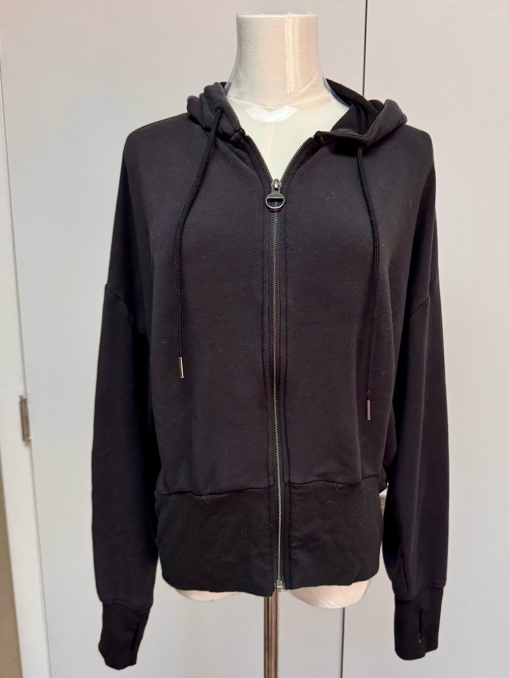 Athleta Black Full-Zip Hoodie